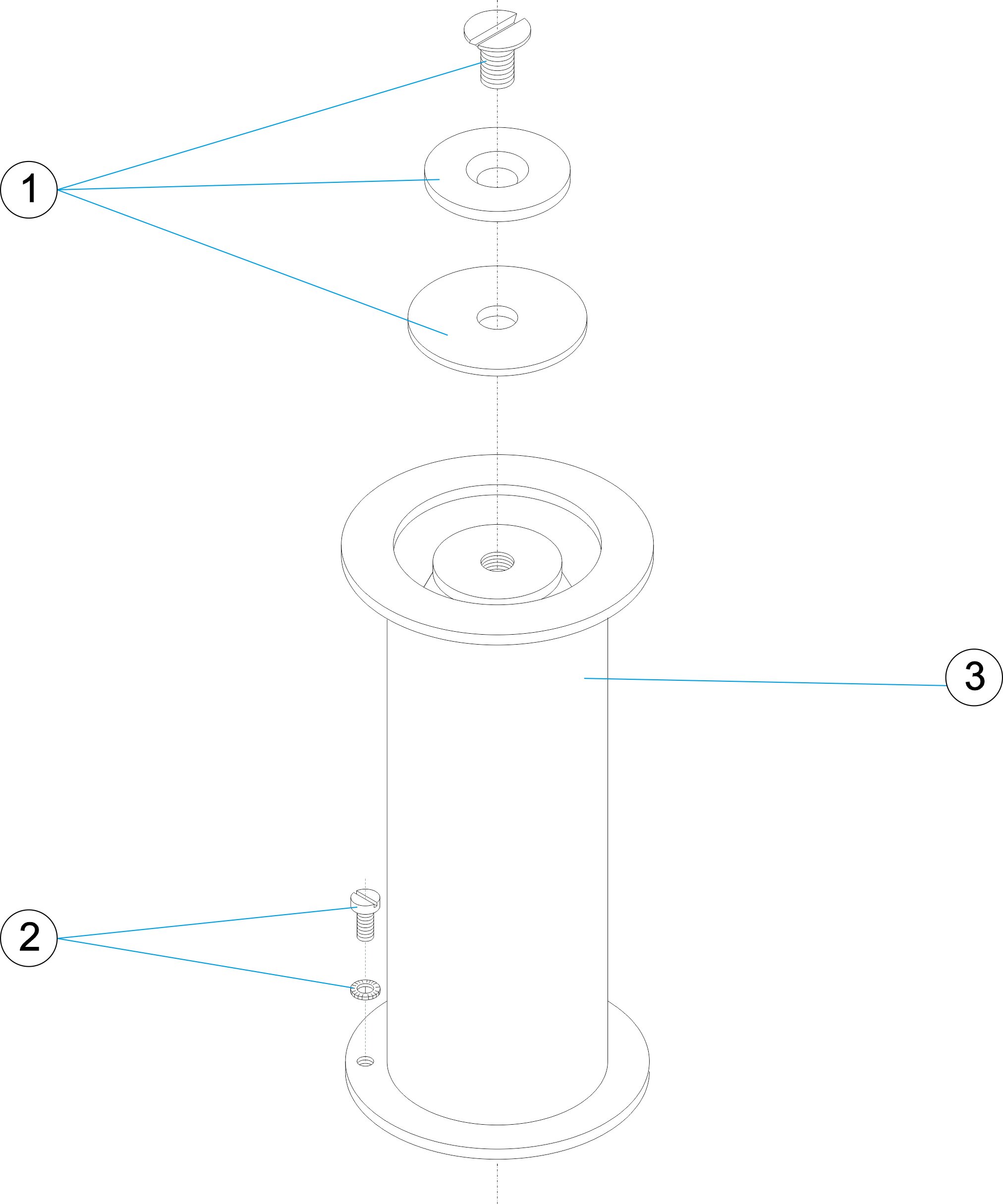 ANCLAJE PLANO PARA TUBO D.43 Y 48