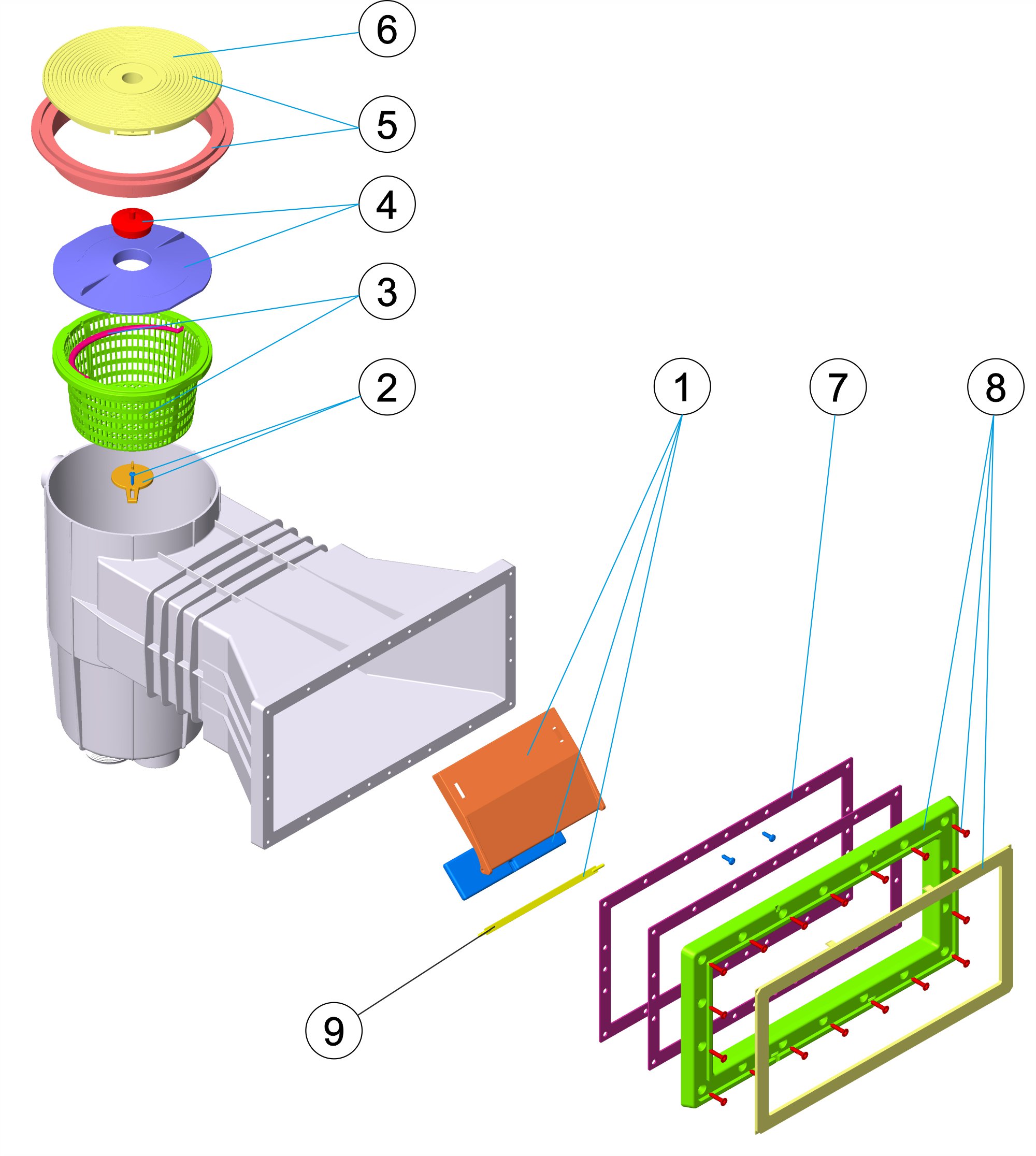 SKIMMER 15L PP B. ANCHA TOR. AUTOR. TAPA CIRCULAR