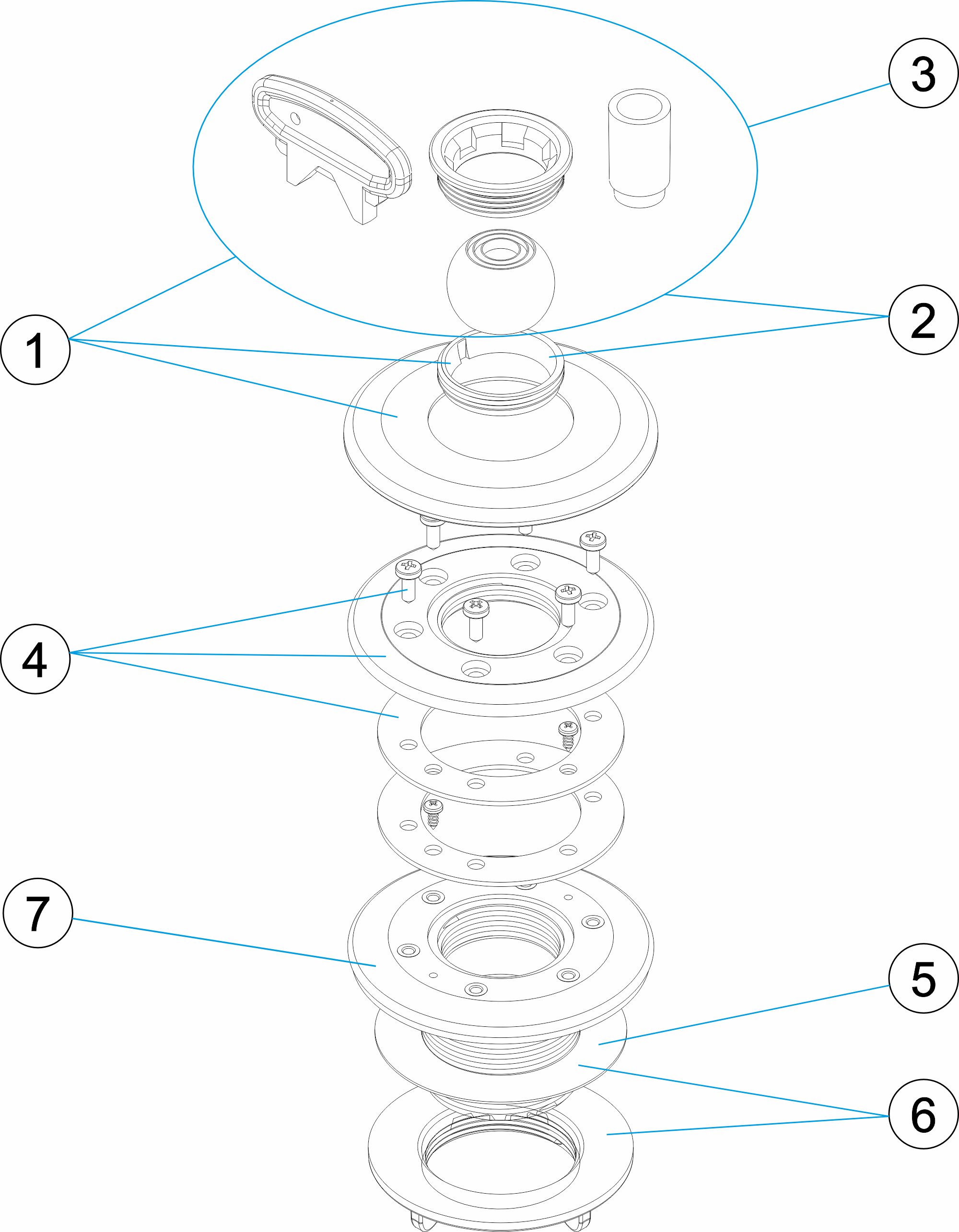 MULTIFLOW RETURN INLET PREF. POOL LINER