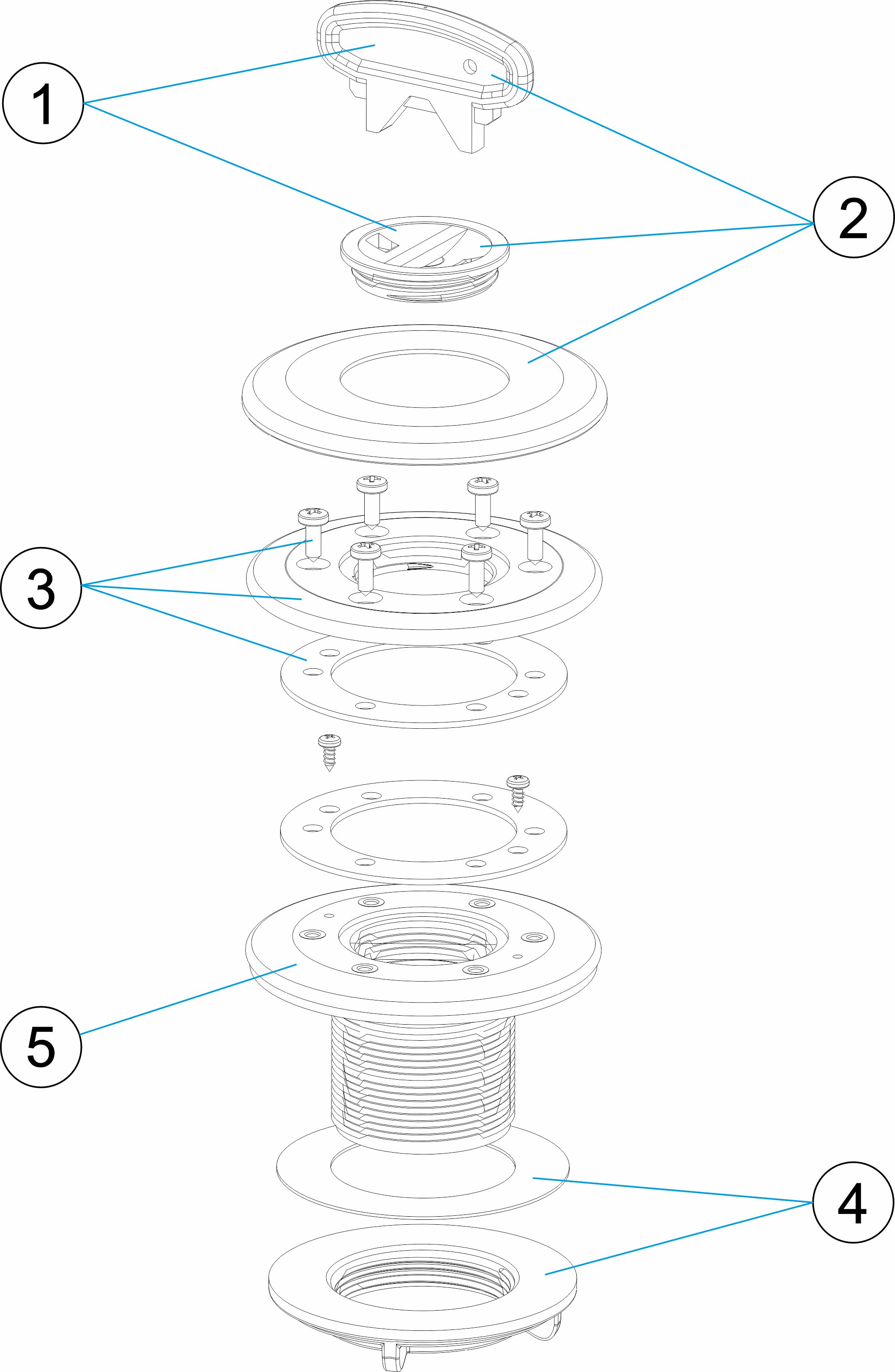 SUCTION NOZZLE PREFAB POOL LINER