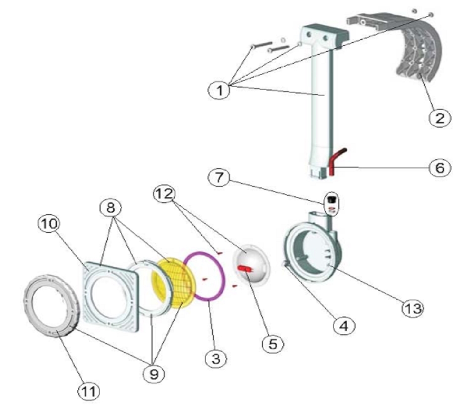 PROYECTOR PISCINA AUTOPORTANTE DE 75W CON TRANSFORMADOR