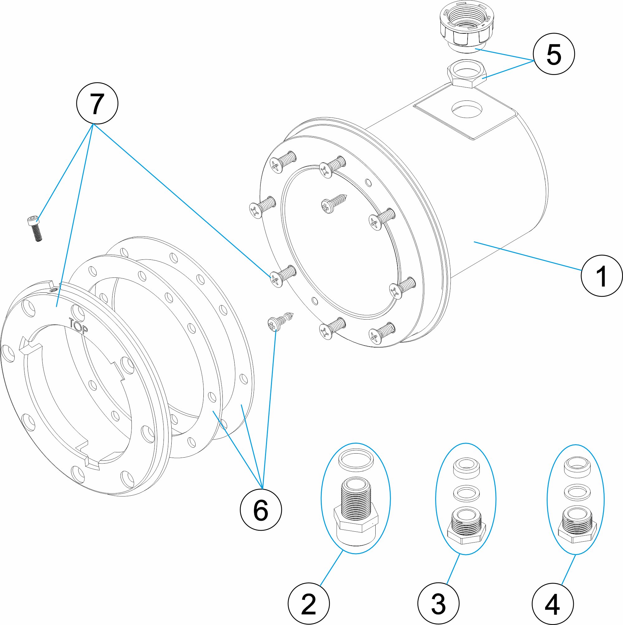 NICHO PROYECTOR MINI PISCINA HORMIGON - PREFABRICADA - PANELES