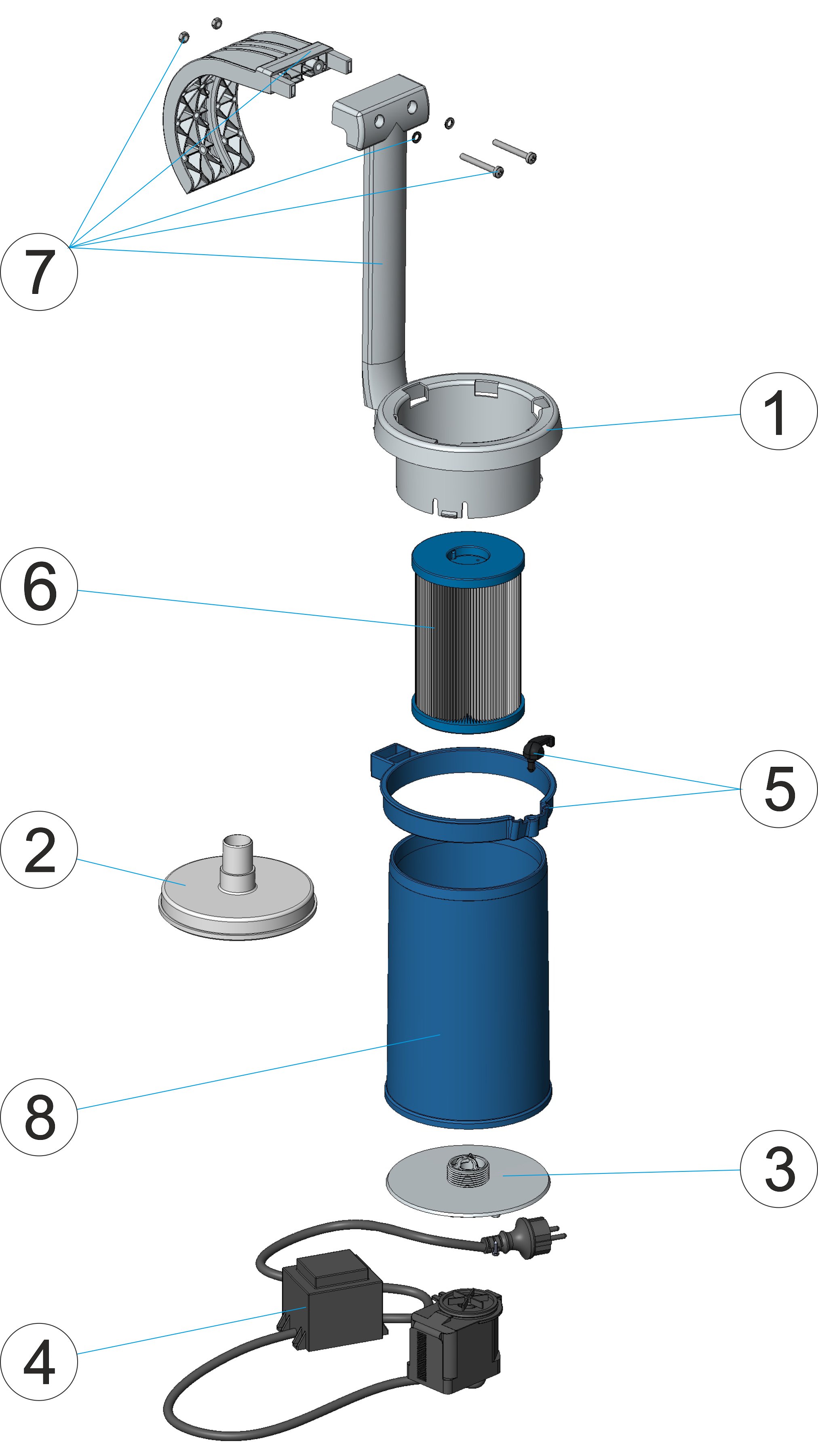 SKIMFILTER 2000 Y 4000L/H. PISCINA AUTOPORTANTE