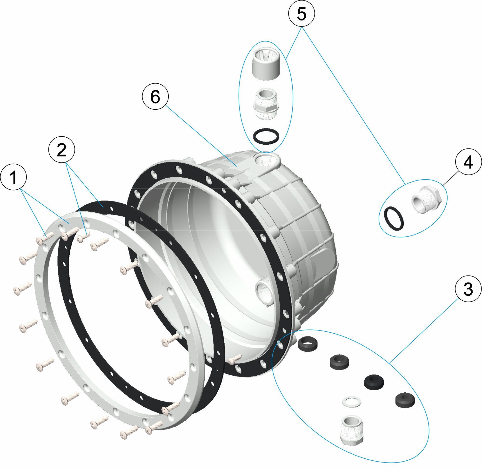 NICHO PROYECTOR STANDARD PISCINA PREFABRICADA