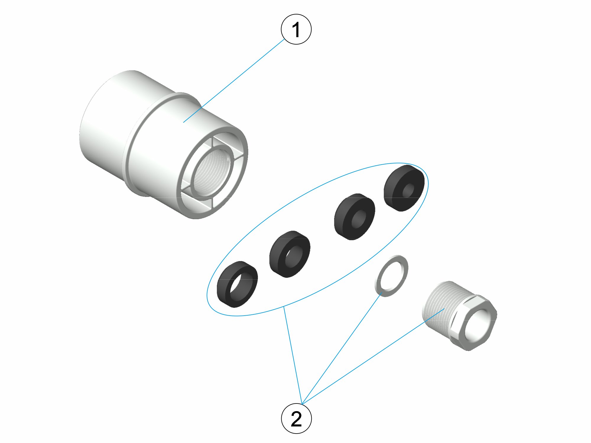 KIT PRENSAESTOPAS M-25