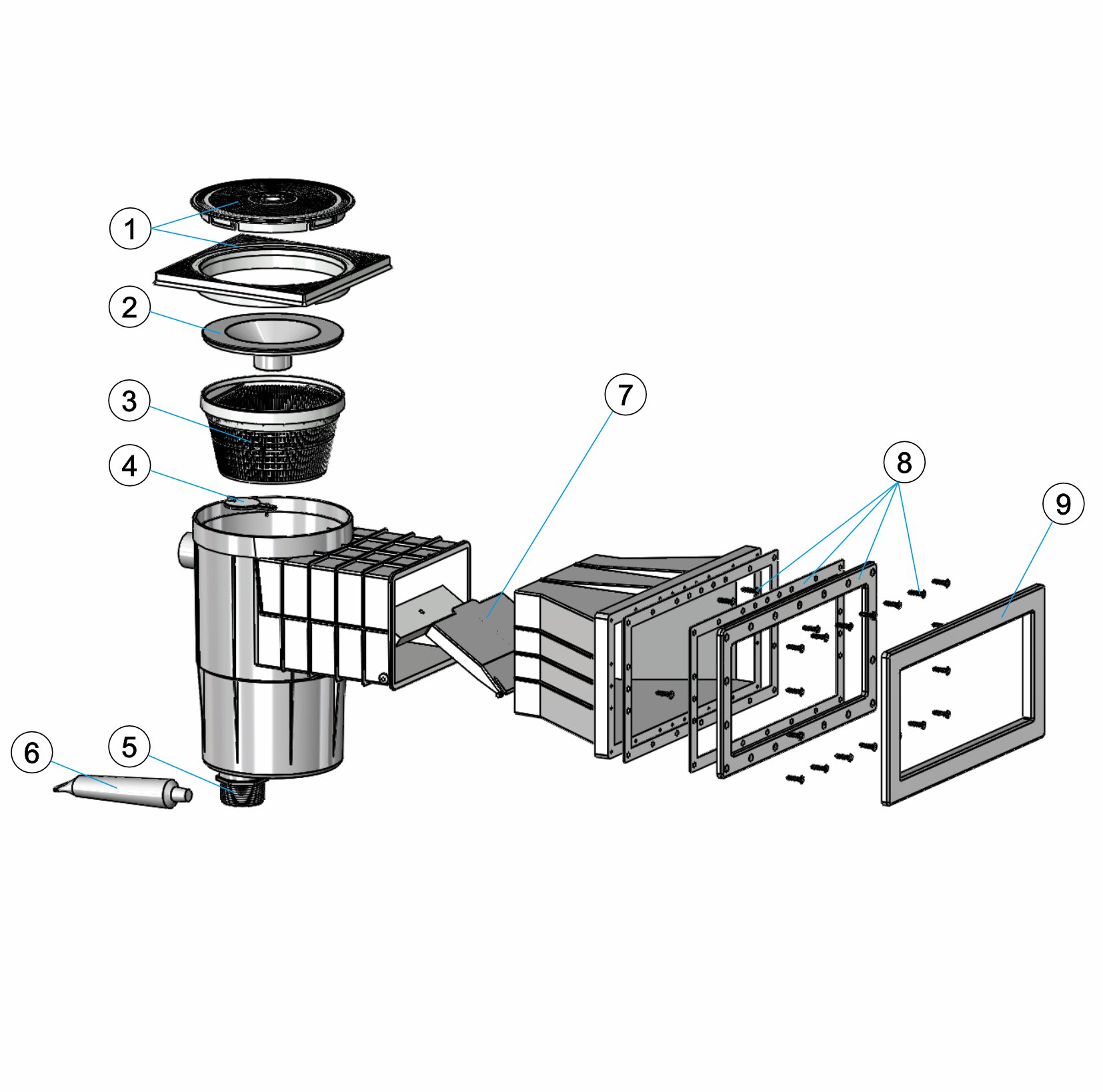 SKIMMER BOCA CONICA LINER