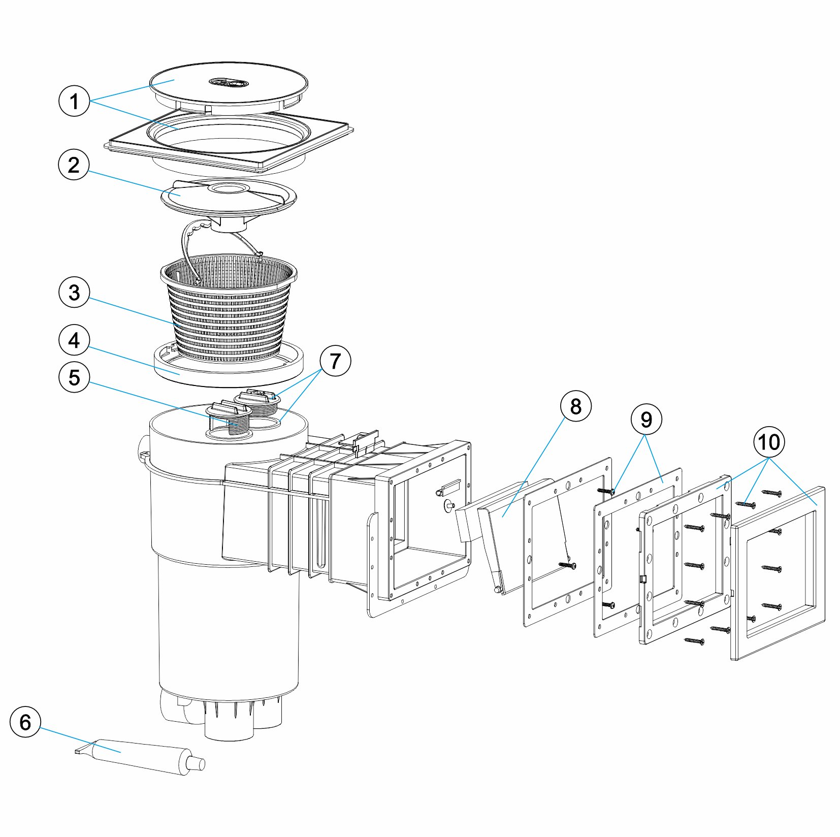 SKIMMER PISCINA LINER