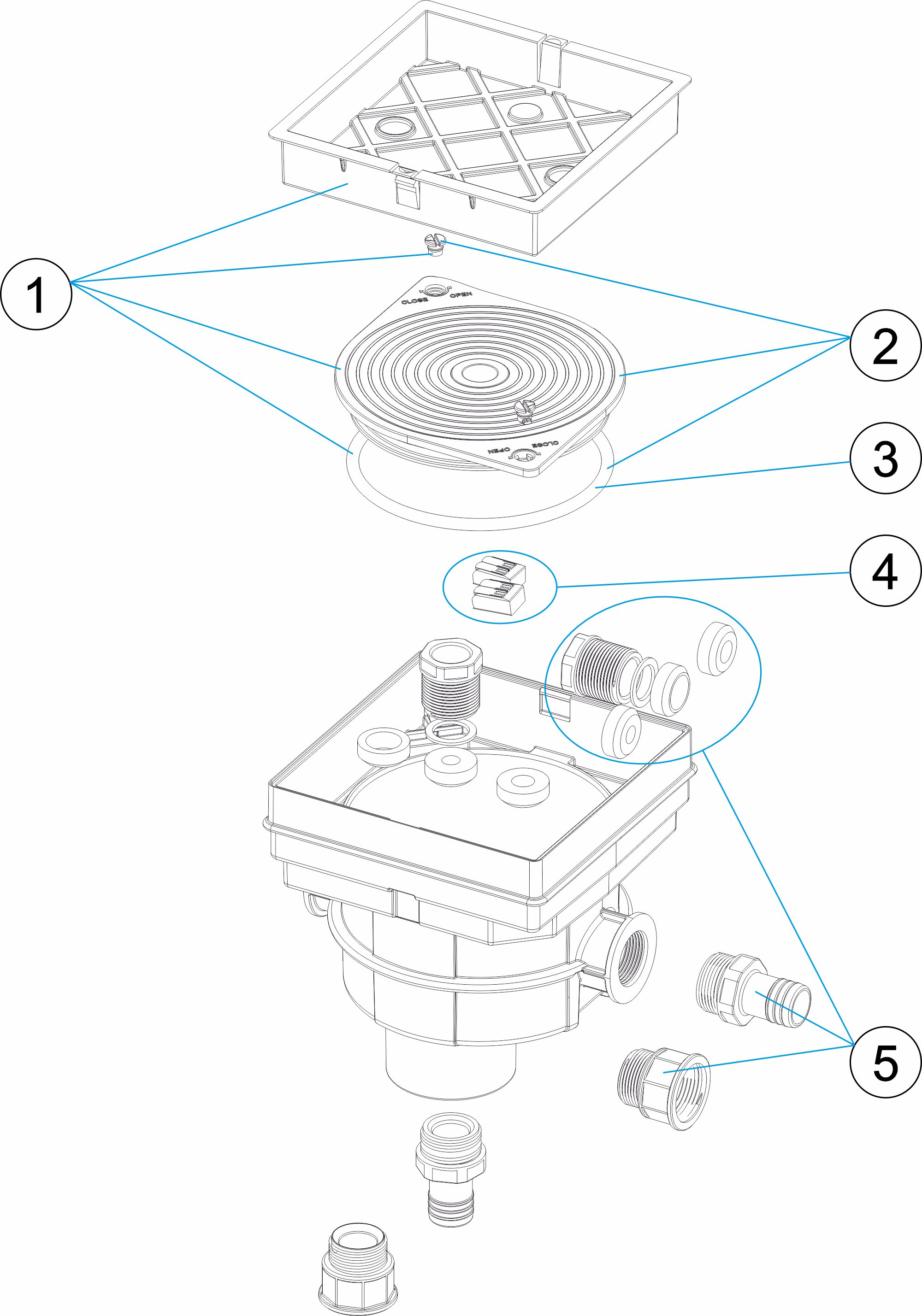 CAJA CONEXIONES UNIK ANTRACITA