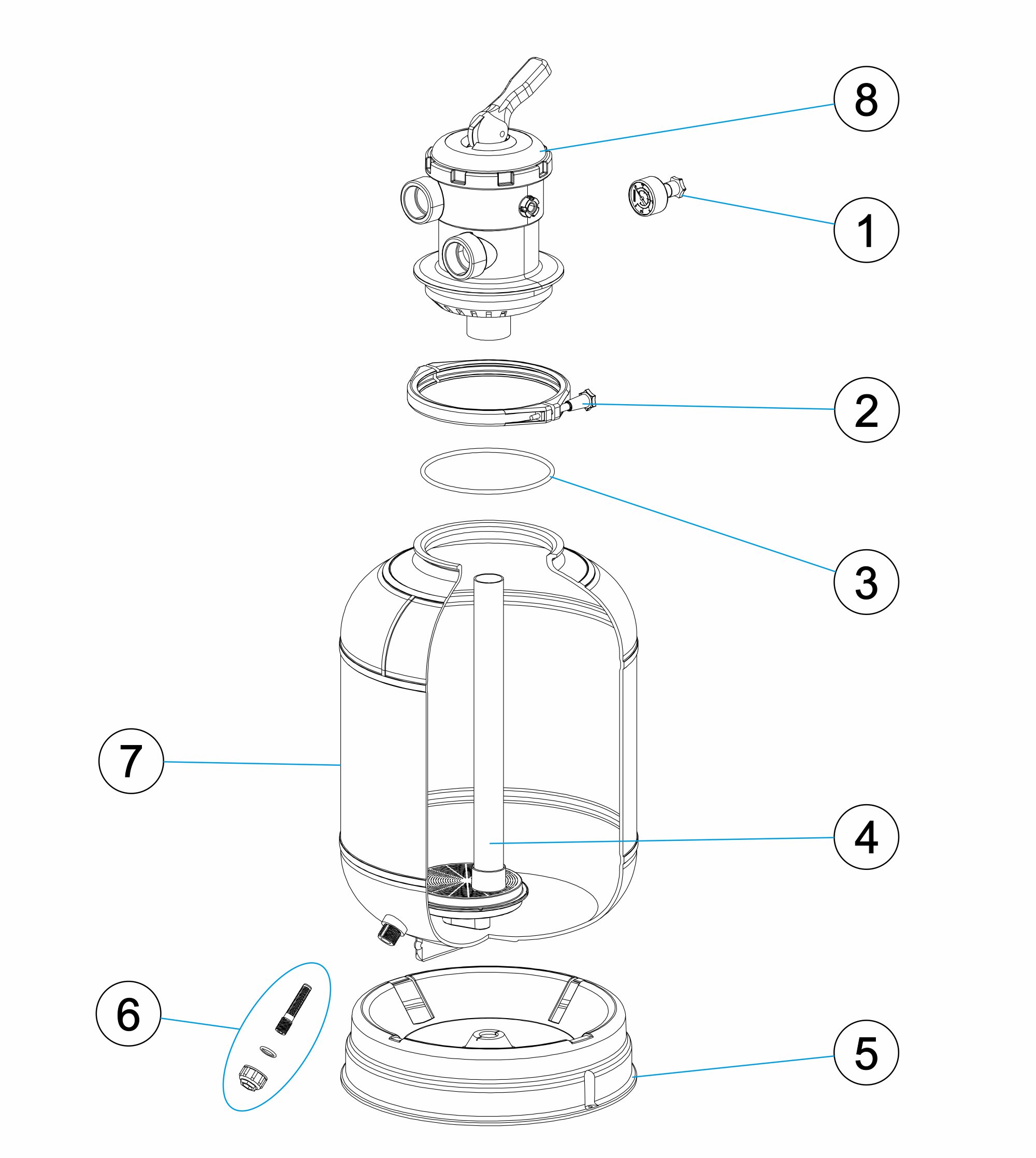BARACUDA FILTER Ø400 1,5