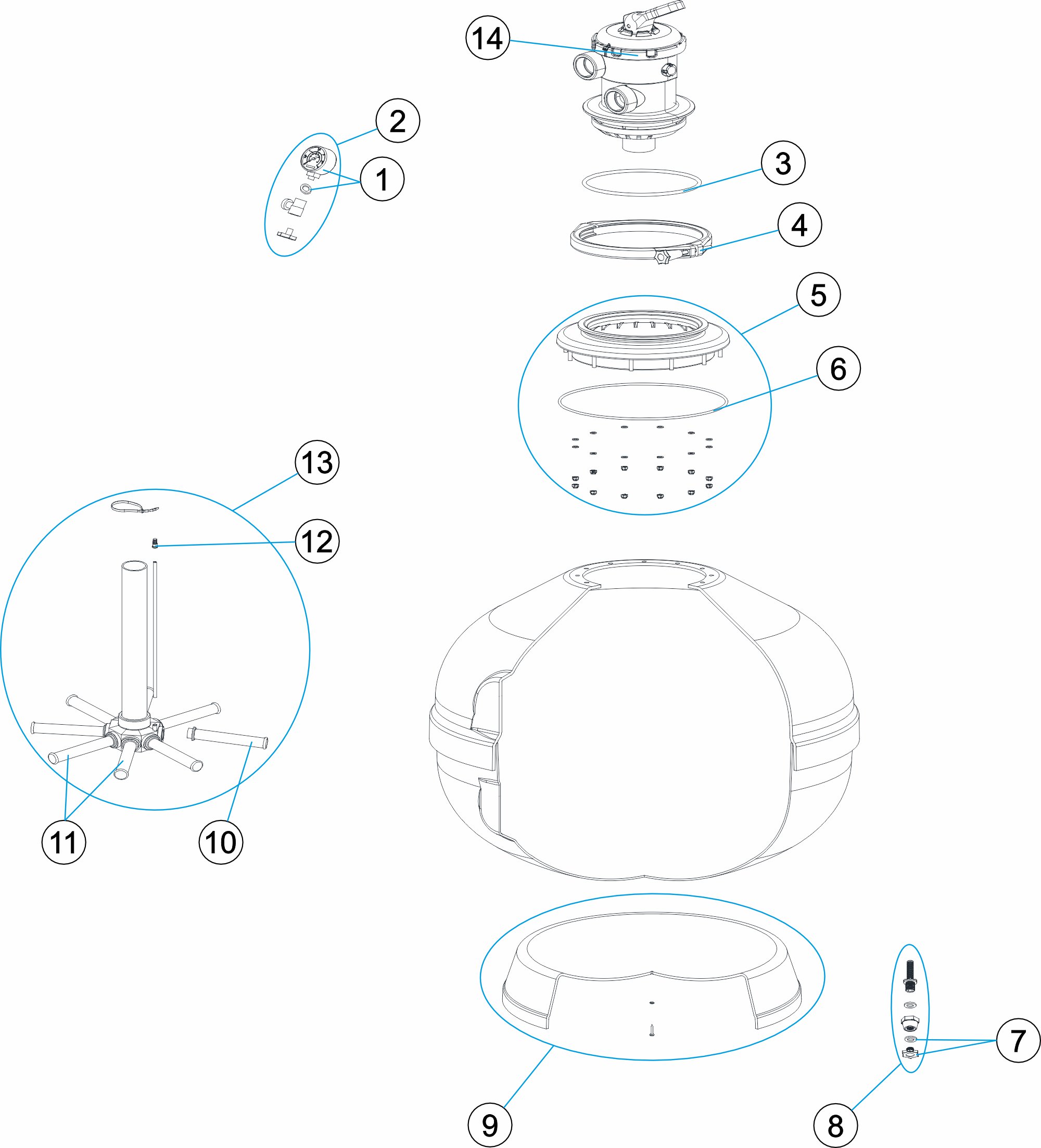 FILTRO BARACUDA Ø900 2