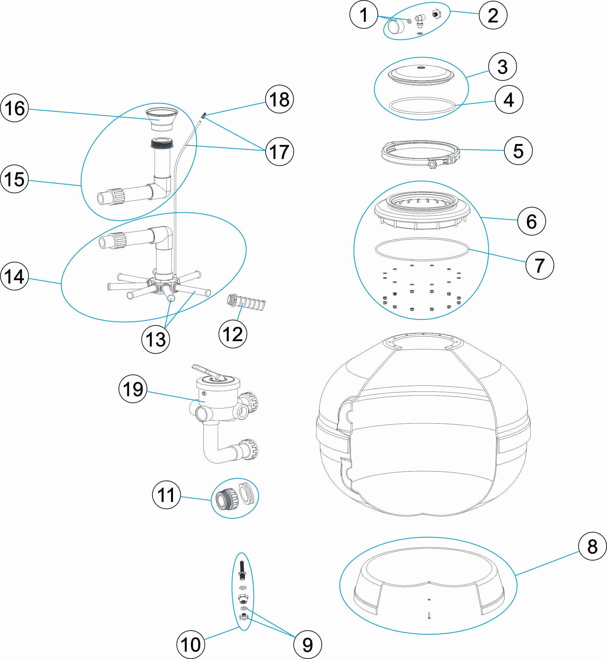 FILTRO BARACUDA Ø600 1.5