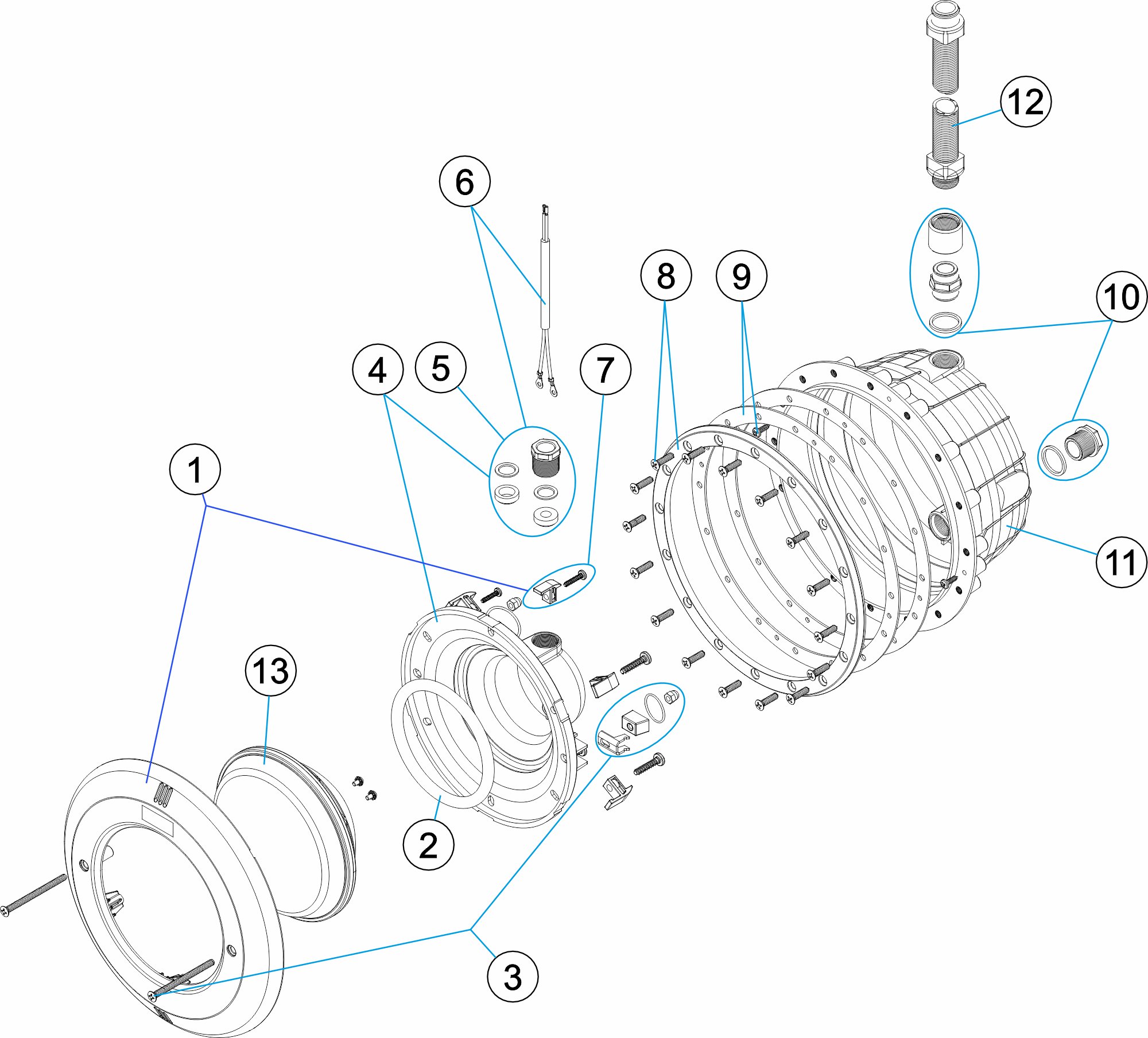 PROYECTOR LED P56 BASIC W PP IML+